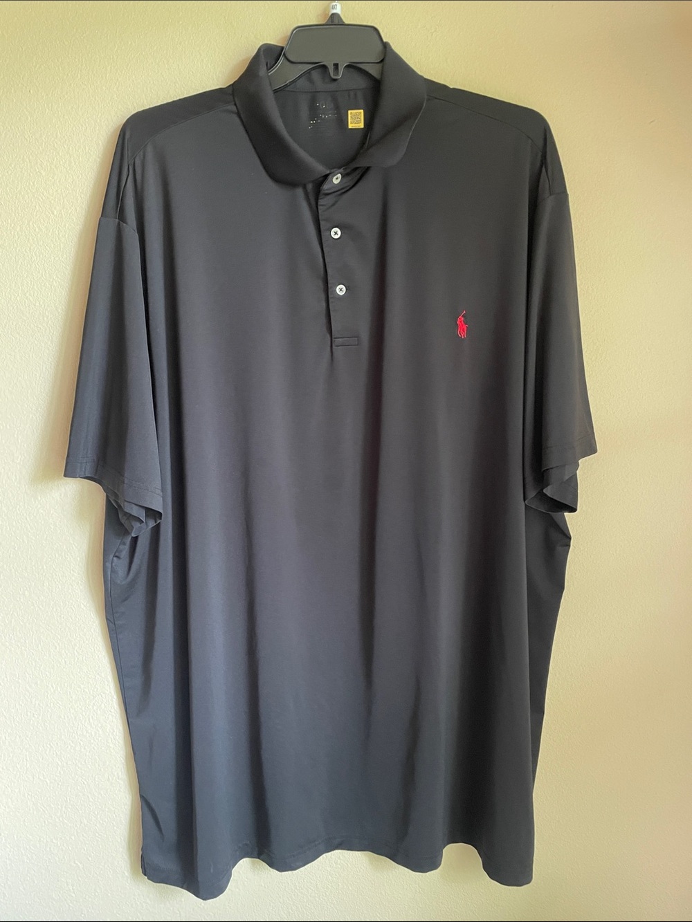 Polo by Ralph Lauren Black Polo with Red Signature Pony mens big and tall 4XT